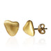 Mindful Pebble Heart Stud Earrings GodDaughters Jewelry 