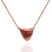 Mindful Heart Pebble Rose Gold Necklace GodDaughters Wearable Art for the Soul