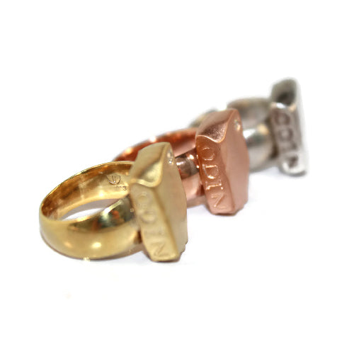 The Odin Ring was specially chosen to have a sandblast finish so it will develop a rich patina with wear. Just as the ancient statues and architecture improve with age so will your Odin ring.