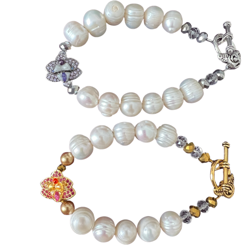 Orchid Angel Bracelet by Goddaughters Wearable Art for the Soul