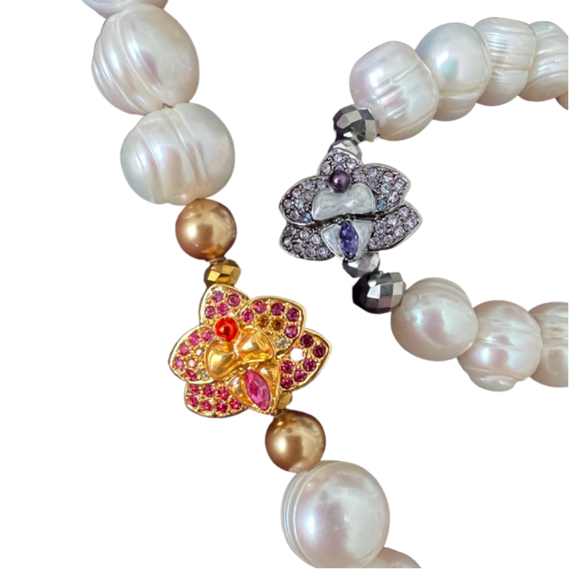 Orchid Angel Fresh water pearl bracelet