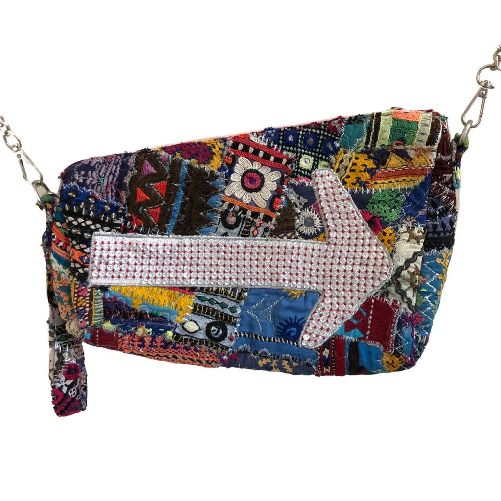 Warrior fearless clutch crossbody fanny pack handbag