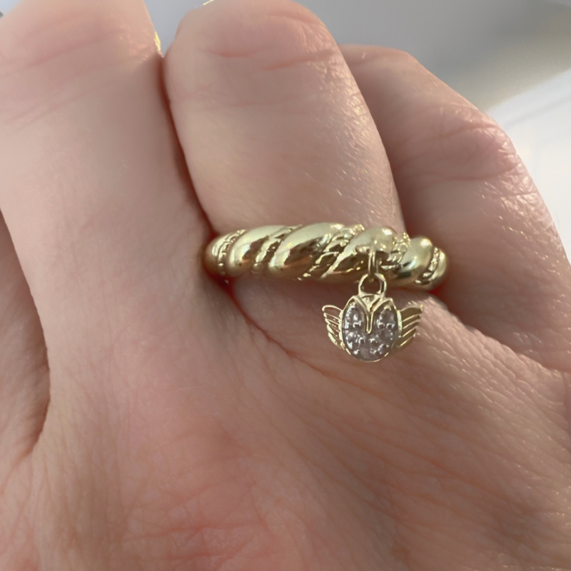 Tulip Charm Ring by Goddaughters