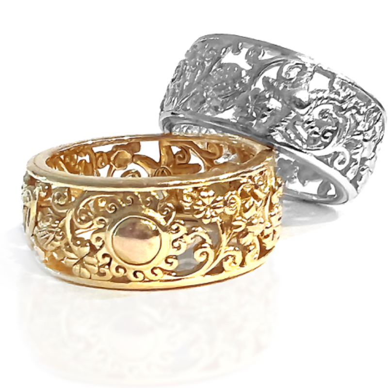 Goddess Power Scroll Ring