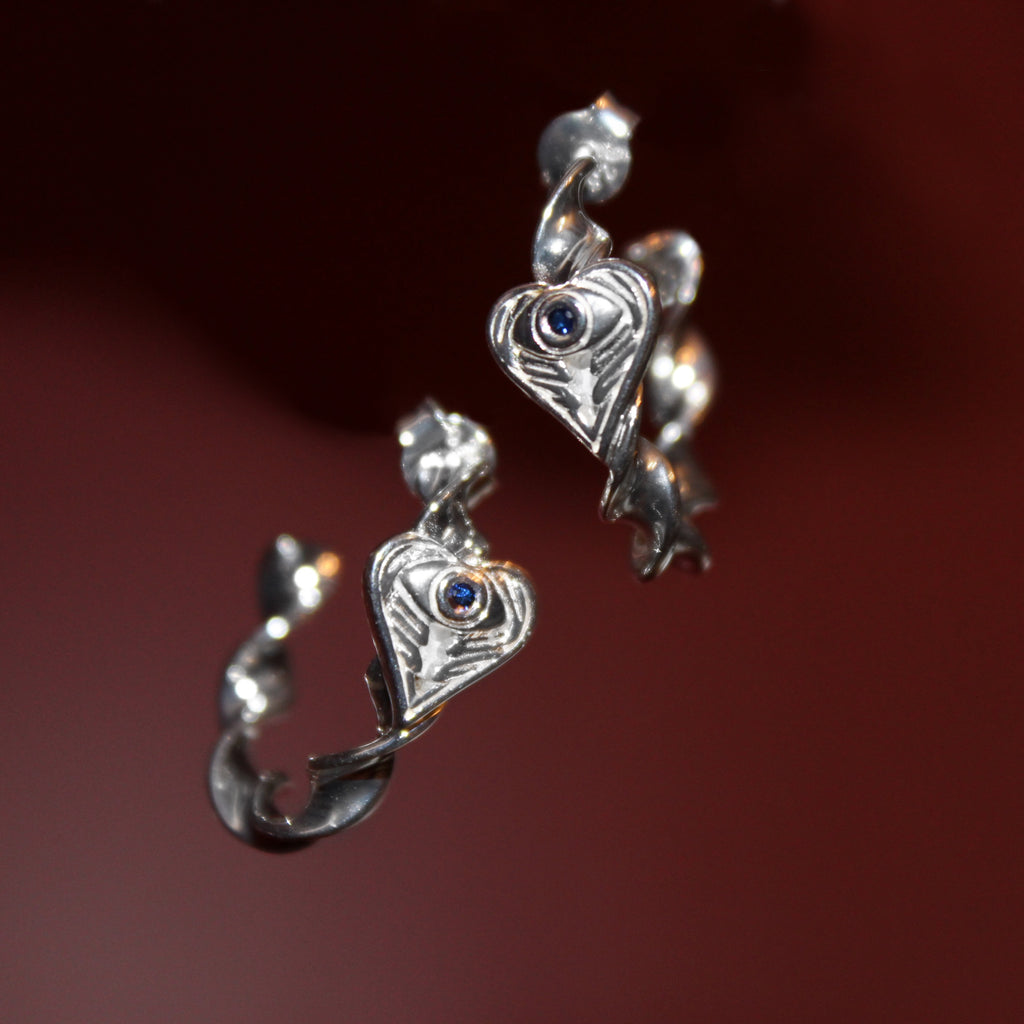 AngelEyes Heart© Twist Hoop Earrings