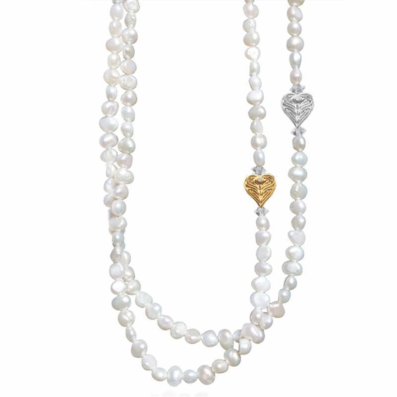 Goddaughters by Angela Deegan 6-7mm AngelEyes Heart Necklace