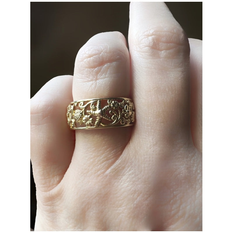 Goddess Power Scroll Ring