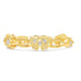 14K gold clad Sterling Silver Good Vibes Ring by Goddaughters