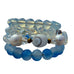 Light Blue Shiva Shell Wrap Bracelet