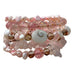 Pink Shiva Shell Wrap Bracelet