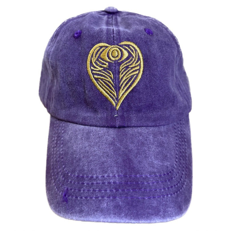 Purple AngelEyes Heart Hat by Goddaughters Evil Eye hat