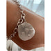 AngelEyes Heart Coin Charm Bracelet by Goddaughters Wearable Art for the Soul to Protect your Peace 