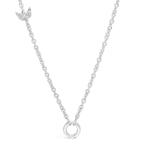 Angel Sterling Silver Charm Holder Necklace Goddaughters Wearable Art for the Soul 