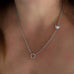 Angel on my Shoulder Sterling Silver Charm Holder Necklace by Goddaughters