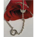 Angel on my Shoulder Sterling Silver Charm Holder Necklace by Goddaughters Wearable Art for the Soul