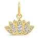 Lotus White Topaz Charm