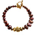 Brown Freshwater Pearl Buddha Bracelet 