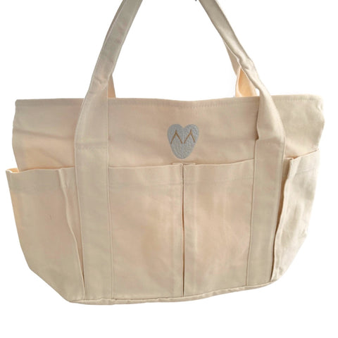 Flip Flop Heart Canvas Tote