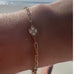 Clover design on the station Good Vibes Bracelet by Goddaughters 