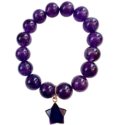 Amethyst Star Bracelet