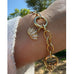 Lotus White Topaz Charm