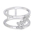 Effort Ring by Goddaughters Sterling silver with white topaz gemstones 