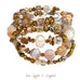 Fire Agate & Crystal Pearl for Peace Wrap Bracelet by Goddaughters 