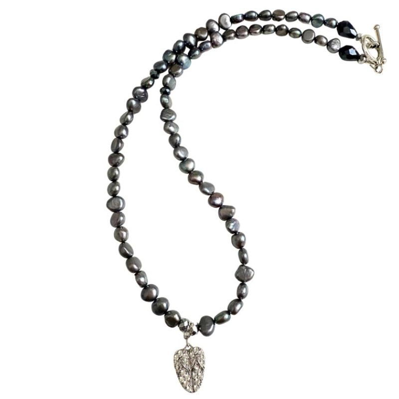 FlipFlop Heart Freshwater Pearl Necklace by Goddaughters 