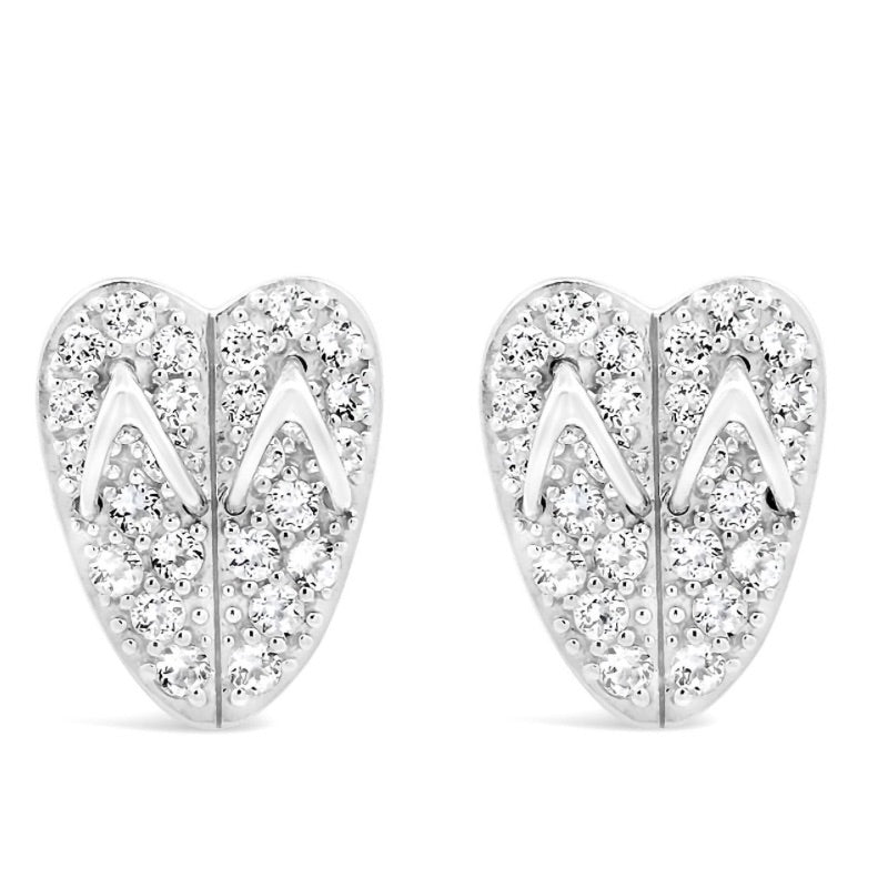 FlipFlop Heart Sterling Silver Earrings by Goddaughters 