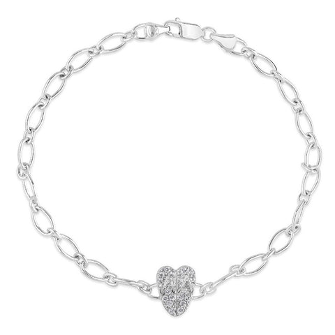 Flip Flop Heart anklet by Goddaughters