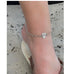 Flip flop heart anklet by Goddaughters Wearable Art for the soul 