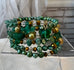 Taurus Green Agate and Freshwater Pearl Wrap
