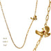 Goddaughters Cardinal Angel Necklace in Gold with Citrine representing the female cardinal 