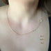 Goddaughters Gold Female Cardinal Necklace Represents the female cardinal with a citrine stone 