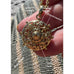 Goddaughters Gold Goddess Scroll Dharma Wheel Necklace Empowering Symbolism from Nature