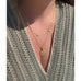 Goddaughters Gold Goddess Scroll and Good Vibes Necklaces 