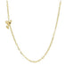 Goddaughters Gold Male Cardinal Angel on the Shoulder Necklace with Garnet gemstone Represents the male cardinal 