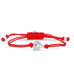 Goddaughters Sterling Silver AngelEyes Heart Red String Bracelet designed to Protect your Peace 