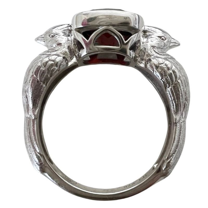 Goddaughters Sterling Silver Cardinal Ring 