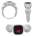 Goddaughters Sterling Silver Garnet Cardinal Ring Wearable Art for the Soul 