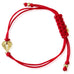 Goddaughters gold AngelEyes Heart Red String Bracelet