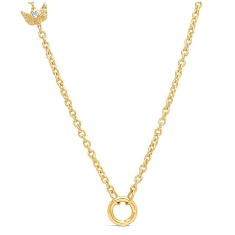 Golden Angel Charm Holder Necklace by Goddaughters Wearable Art for the Soul