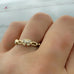 Good Vibes Ring Butterfly symbol with white topaz by Goddaughters