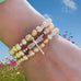 Dragonfly Freshwater Pearl Wrap Bracelet