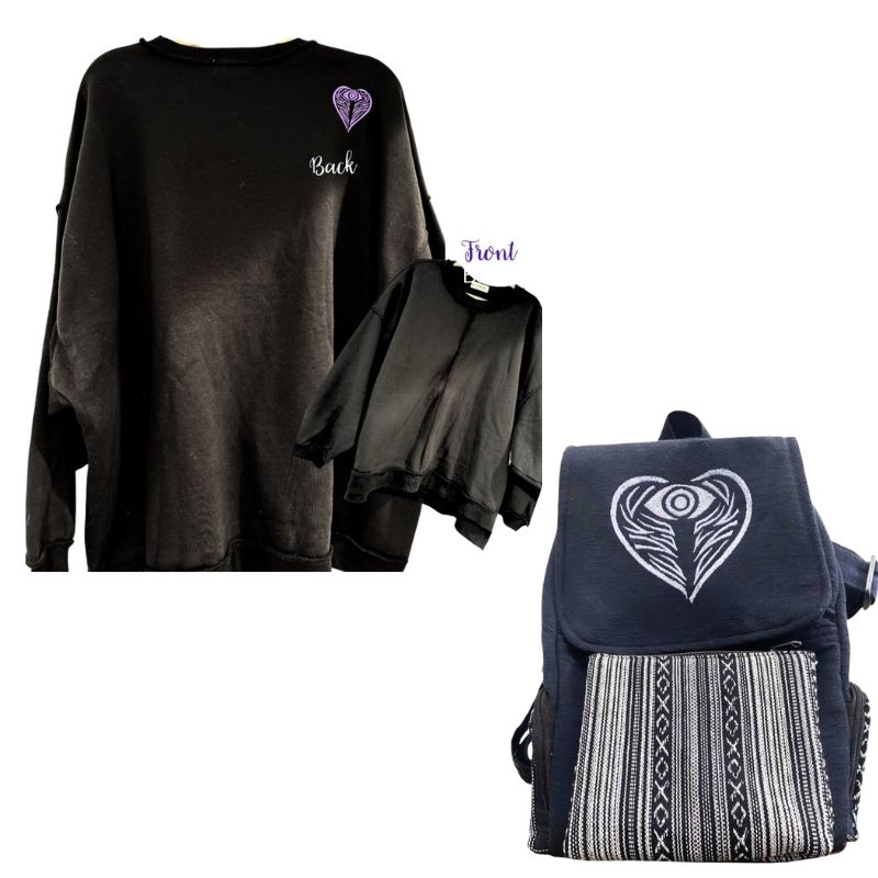 Comfort and protection Bundle AngelEyes Heart Sweatshirt & Backpack