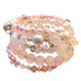 Pearl for Peace Rose Quartz Wrap Bracelet