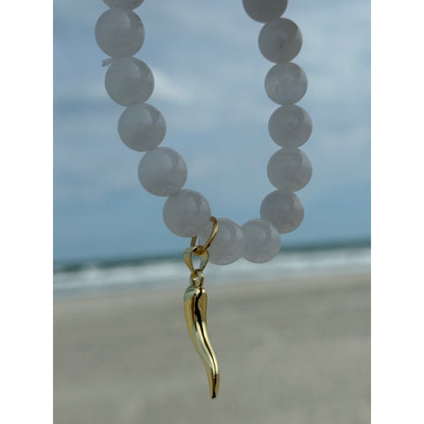 White Jade Horn Bracelet