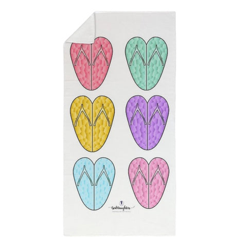Flip Flop Heart Zen Oversized Towel