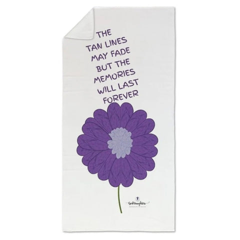 Flip Flop Heart Flower Towel