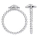 Starfish Sterling Silver Beaded Band Ring
